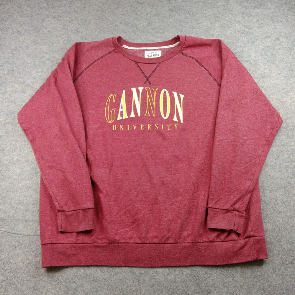 Gannon University Sweatshirt Mens 3XL Fall Rush Graphic Fleece‎ Pullover